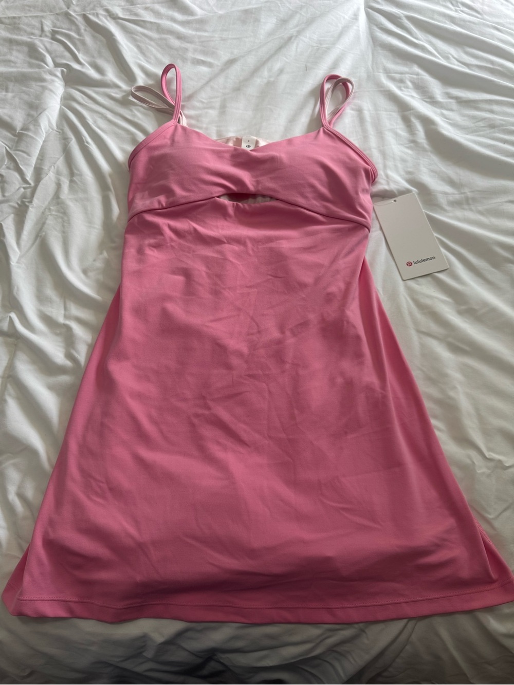 lululemon athletica Bubblegum Pink Spaghetti-Strap Mini Slip Dress